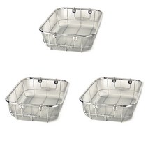 덕흥공업사 사각 소쿠리 굵은망 1단 1호 3p, 혼합색상