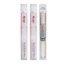 제일 쉐보레 순정형 컬러 붓펜 페인트, 1세트, GBQ/13U 화이트펄, 펄색, 투명