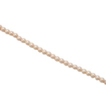 히야가게 코팅 컬러 아크릴 진주 비즈 3mm x 45cm 110p, 아이보리, 1개