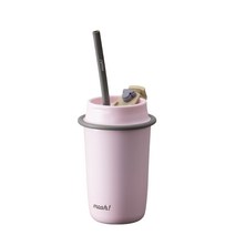 모슈 라떼 스트로우 텀블러, 핑크, 350ml