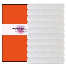 송월타월 세인트폴 세면타월 + 케이스 + 칠순띠지 500 x 70 mm 세트, 화이트(타월), 케이스(랜덤발송), E타입(띠지), 10세트