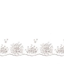 60수 고밀도 크리스탈 샤틴 자수 코튼 원단, NO 5234 그레이 레이스