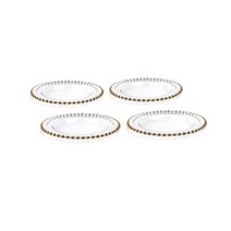 마시피렌체 골드라인 구슬접시 4p, 투명, 4개