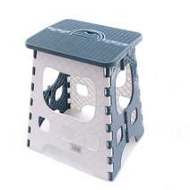 플라스틱 라탄 접이식 스툴 205, 네이비