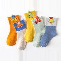 제이셀 남아용 마이카 발목 양말 A53 5종 세트