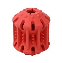 졸리베이비 반려견 고무 치발기 장난감 공놀이 노즈워크 8 x 7 cm, 레드, 1개