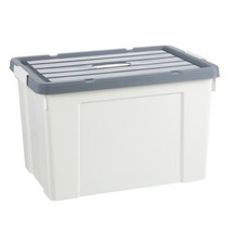 마음이음마켓 투명 리빙박스 55L 51 x 38 x 32 cm, 그레이, 1개