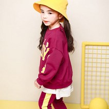 젤리스푼 여아용 레디꼬우 맨투맨 상하복