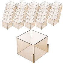올하이 벌집 분리조립형 양말 속옷 수납 박스 05 브라운 70 x 70 x 60 mm, 30개