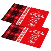 라온투유 크리스마스 식탁 매트 2p, Type 16, 450 x 300 mm