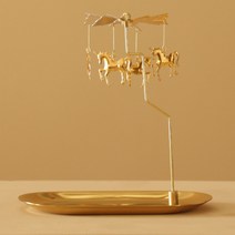 회전 모빌 금장 캔들 인센스스틱 홀더 트레이, 09 Y 유니콘