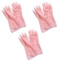 리즈제이니 라텍스 고무장갑 M, 06 젤리 핑크, 3세트