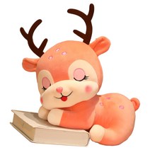 네이처타임즈 러블리 모찌 사슴 인형, 핑크, 40cm