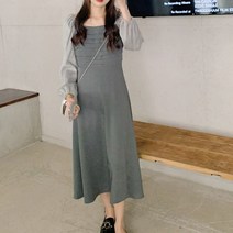 페이퍼먼츠 애닐리 안나넥 미디 롱 데일리 원피스 00853