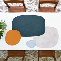 지베아 가죽 방수 캠핑 감성 예쁜 식탁보, 공감, 120 x 60cm