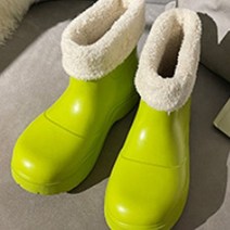 여성용 날슈 따뜻한 겨울 털 레인 부츠