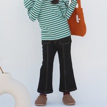 토리동동 아동용 기모 포켓 부츠컷 바지