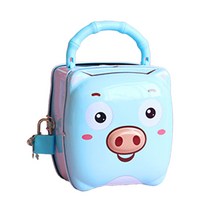 철가방 돼지 저금통, 블루, 1개