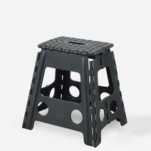화성 공간절약형 야외용 접는의자 39cm, 05 블랙