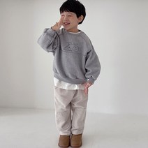 느엘 아동용 기모 긴팔 루빠 맨투맨
