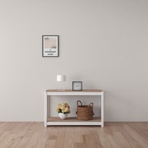 홈던트 하우스 철제 선반 2단 1000 x 500 x 600 mm, 화이트