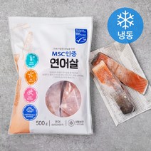 프리미어 미국 MSC인증 연어살(냉동), 500g, 1개