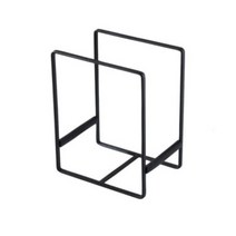 플레이트라벨 철제 접시 거치대, 블랙