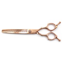 실버라인 반려동물 지우개 숱가위 16.5cm ERAD6548, 로즈골드, 1개