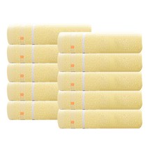 마켓에이 리빙 소프트터치 코튼타월 100g 면사, 리트스퀘어 옐로우, 10개