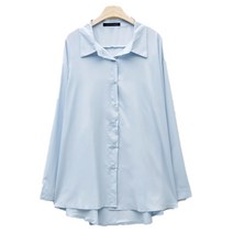 탱커스 여성용 카라넥 베이직 여리 긴팔 셔츠 TT4BL036L0