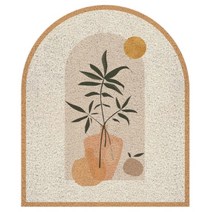거실인테리어 세로버전 미끄럼방지 입구도어 흙발 매트, 여름맑은하늘 100*120cm, 1개