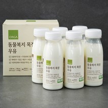 ORGA 동물복지인증 목장 우유, 200ml, 6입