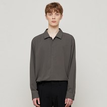 TNGT 남성용 루즈핏 실크라이크 히든플라켓 튜닉 셔츠 TNSH2E702