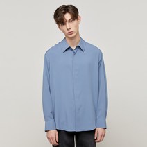 TNGT 남성용 세미 오버핏 실크라이크 에센셜 셔츠 TNSH2E701