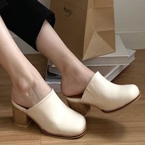 여성용 베이직 미들굽 뮬 6cm fo1129