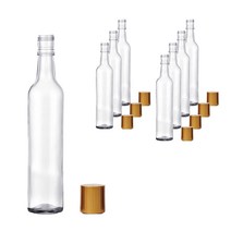 미르코리아 골드밀폐용기 스크류캡, 8개, 375ml