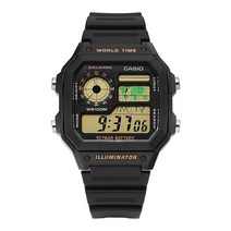 카시오 남성용 디지털 스포츠 쿼츠 우레탄 시계 AE-1200WH-1BVDF