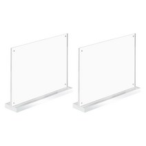 제이디올 책상 아크릴 가림막 T 가로형 A6 2p