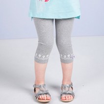 젤리스푼 여아용 Top 러블리 포인트 7부 스판레깅스