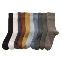 여신 여성용 데일리 골지 양말 10족 세트