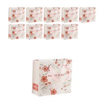 다루미 플라워 감사선물 쇼핑백 01 10p, 혼합색상