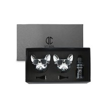 디씨네트워크 차량용 불독 방향제 유광실버 2개 오일향, 1세트, 블랙베리베이
