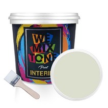 WEMIXTONE 내부용 INTERIOR 수성 페인트 1L + 붓, WMT0305P01(페인트), 랜덤발송(붓)