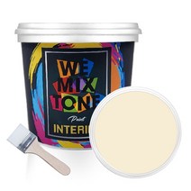 WEMIXTONE 내부용 INTERIOR 수성 페인트 1L + 붓, WMT0173P01(페인트), 랜덤발송(붓)
