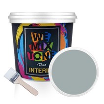 WEMIXTONE 내부용 INTERIOR 수성 페인트 1L + 붓, WMT0131P01(페인트), 랜덤발송(붓)