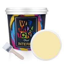 WEMIXTONE 내부용 INTERIOR 수성 페인트 1L   붓, WMT0333P01(페인트), 랜덤발송(붓)