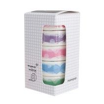 모모팝 모모마테 리본 마스킹테이프 5종 세트, 혼합색상, 1세트