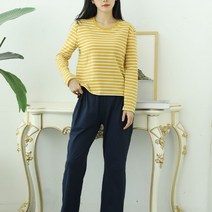 에이홉 스트라이프 긴팔 임산부 티셔츠