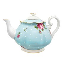 로얄알버트 뉴황실장미 티팟, 폴카블루, 1.25L