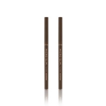 캐트리스 마이크로 슬림 워터프루프 아이 펜슬 0.05g, 2개, 030호 브라운